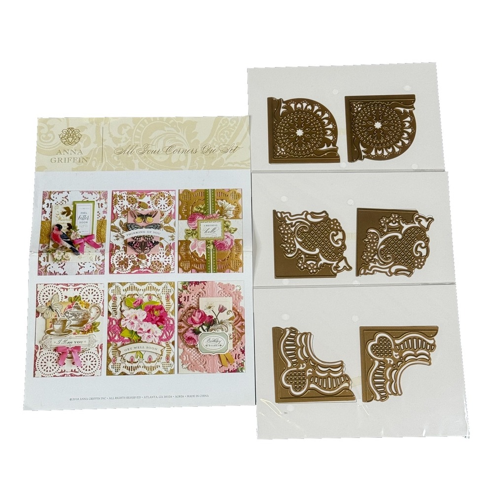 Anna Griffin All Four Corners Die Set AG824 Paper Craft Cutting Dies Complete